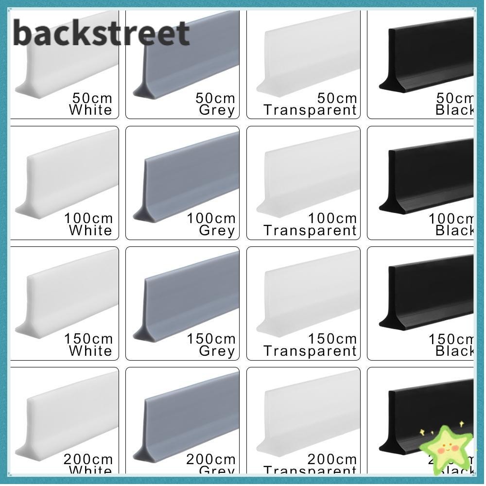 BACKSTAGEREETDV Water Retaining Strip Bendable อุปกรณ์ห้องน้ํา Shower Dam Anti-slip ประตูด้านล่างแถบปิดผนึก