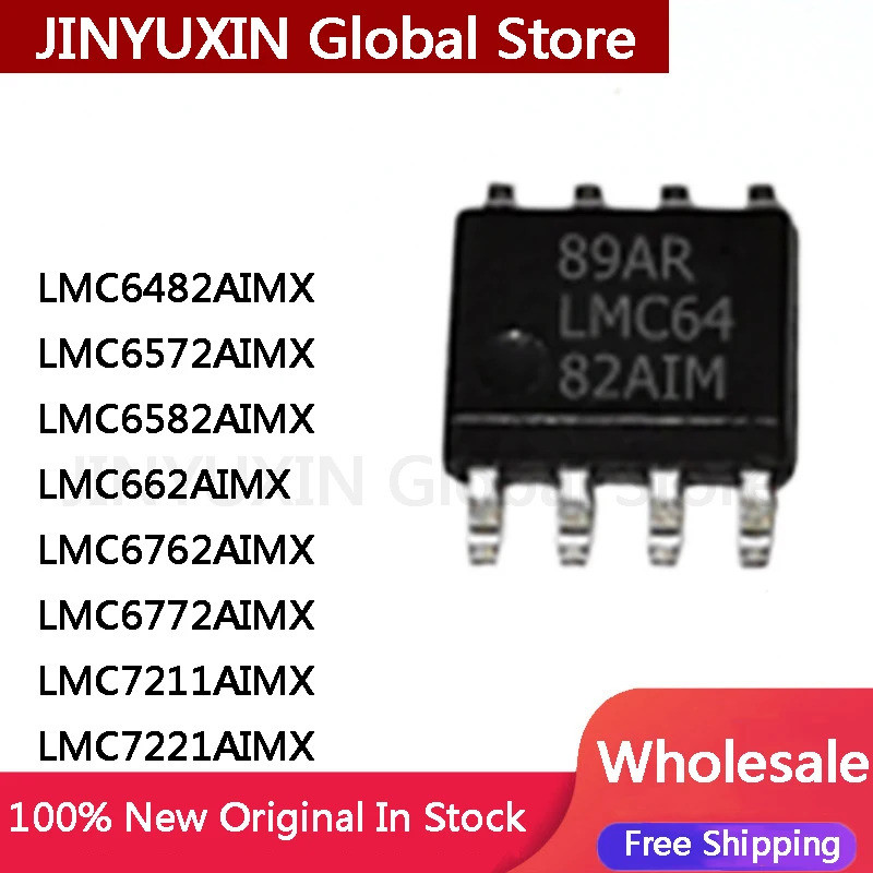 1-5PCS LMC6482AIMX LMC6482 LMC6572 LMC6582 LMC662 LMC6762 LMC6772 LMC7211 LMC7221 AIMX LMC ชิปในสต็อ