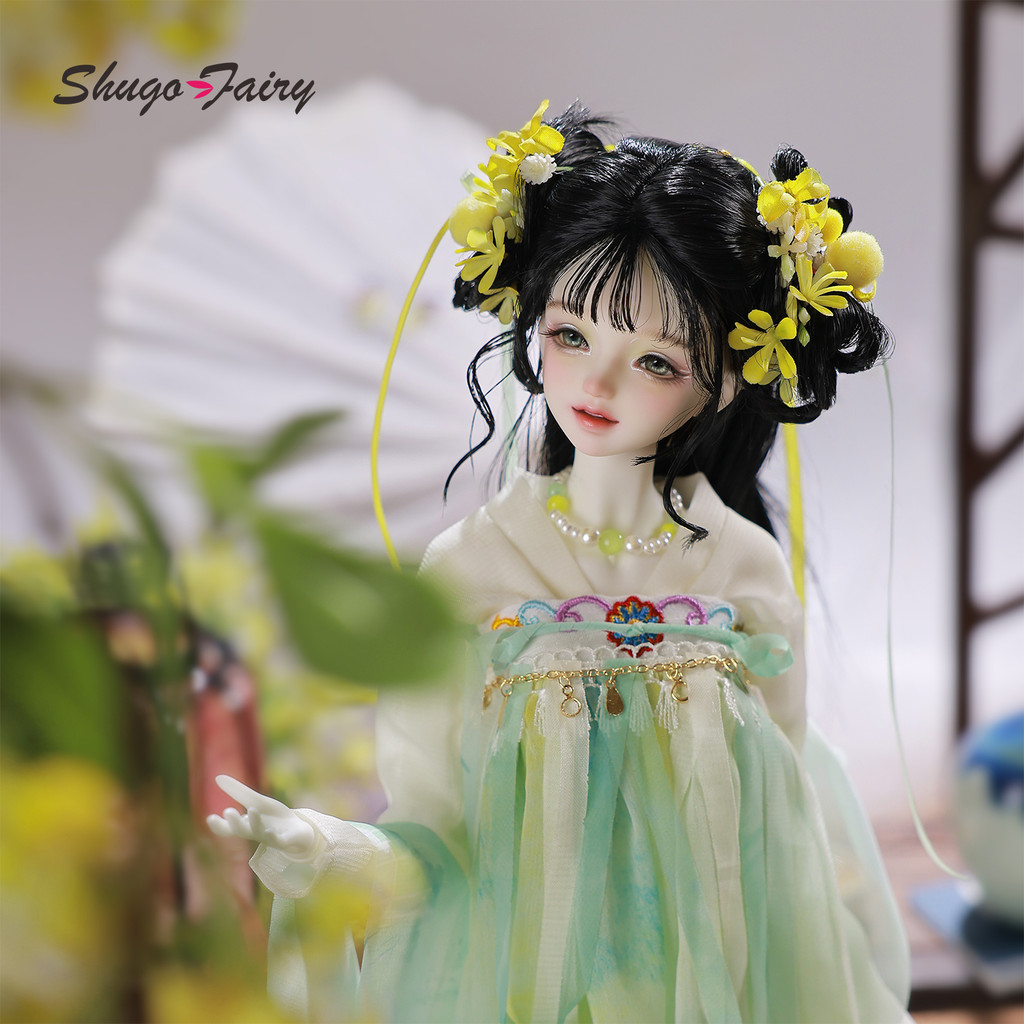 ShugaFairy Koti 1/4 BJD สไตล์โบราณ Maiden Osmanthus Sprite มีครบชุดเครื่องประดับผมตุ๊กตาแฟนตาซีจีนระดับพรีเมียม