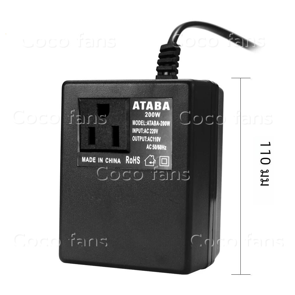 ขั้นตอนลงหม้อแปลงแปลง 200W AC 220V ถึง 110V Travel Power EU ปลั๊กอะแดปเตอร์ ขั้นตอนลงหม้อแปลงแรงดันไฟฟ้า - รูปที่ 2