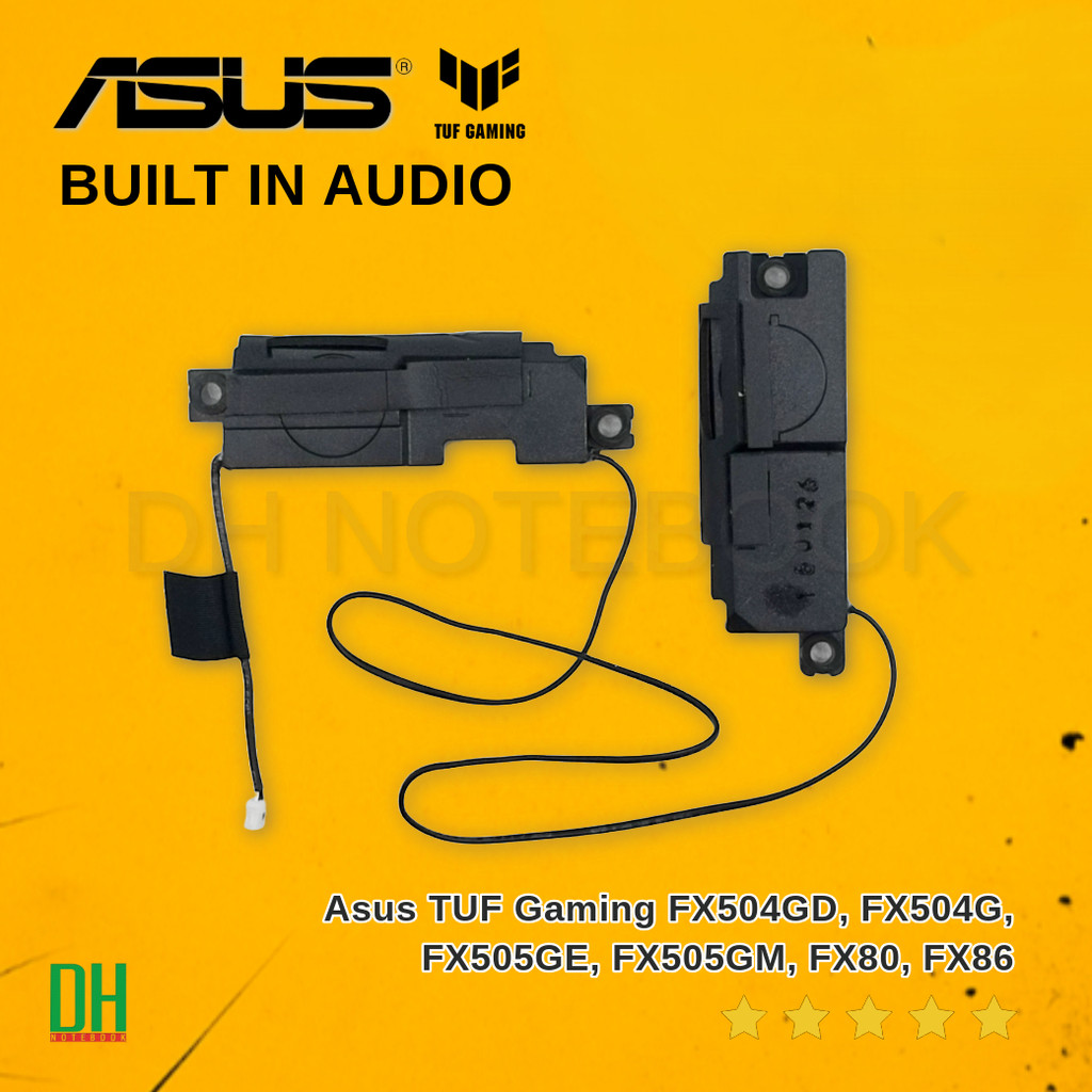 ลำโพงในตัว OEM สำหรับ Asus TUF Gaming FX504GD, FX504G, FX505GE, FX505GM, FX80, FX86 ใช้งานร่วมได้ตรงรุ่น อะไหล่คุณภาพสูง
