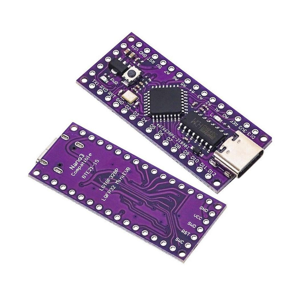 Arduino Nano LGT8F328P LQFP32 MiniEVB Type-C เปลี่ยน