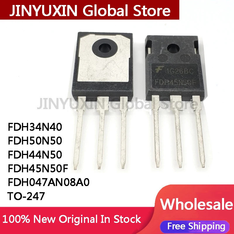 1-5 ชิ้น FDH34N40 FDH50N50 FDH44N50 FDH45N50F FDH047AN08A0 TO-247 Field-effect ทรานซิสเตอร์