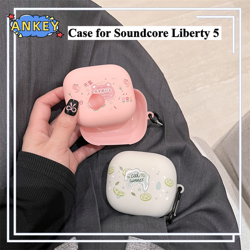 for Anker Soundcore Liberty 5 Case Protective Cute Cartoon Covers Liberty5 Wireless Earbuds Shell TW