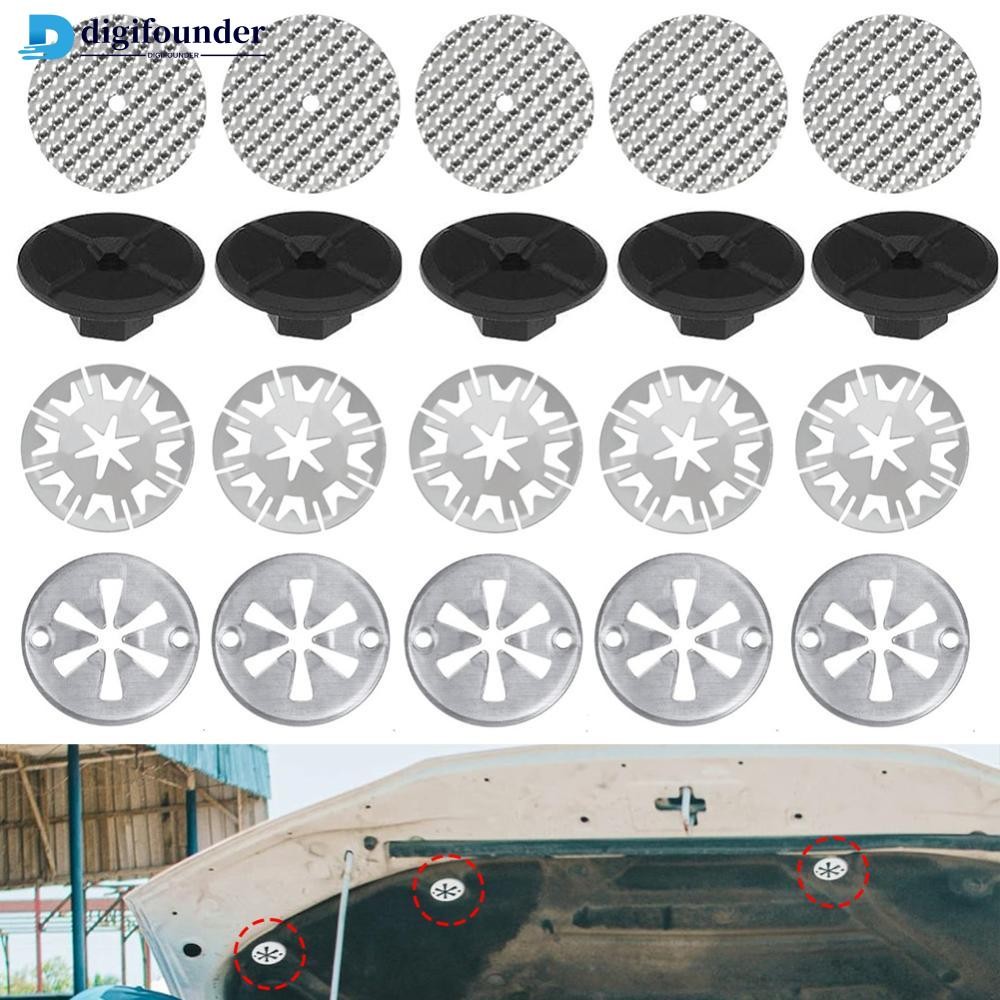 DIGIFOUNDER 10/20pcs Car Heat Shield Repair Kit แผ่นป้องกันความร้อน Heat Shield เครื่องซักผ้าสิ่งที่