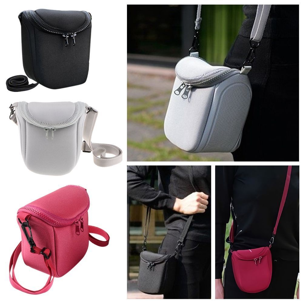 เหมาะสําหรับ Canon EO3 M6 M10 M50 M100 กระเป๋ากล้อง Mirrorless 15-45 มม.ไหล่แบบพกพาป้องกันกรณีสําหรั