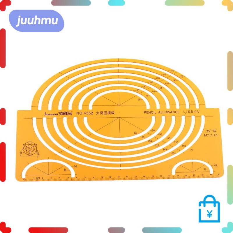 Isometric Ellipse Master Template การวาดภาพทางเทคนิค บันไดลายฉลุ สีเหลือง 4352