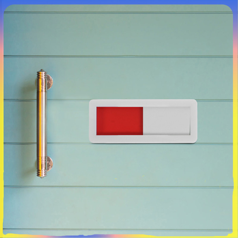 2 ชิ้น Vacant Occupied Slider ป้ายส่วนตัว Status สวิทช์ธุรกิจ 7X3 ซม.สีขาวอะคริลิคนักเรียน chuangxzh