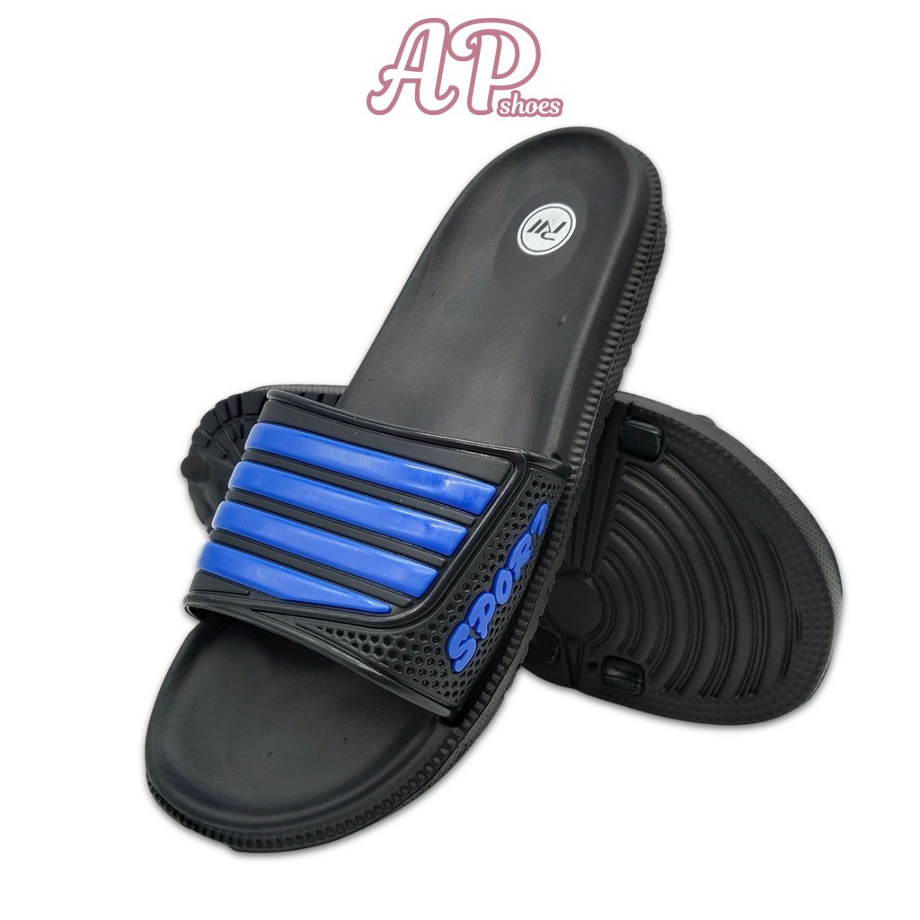 APSHOES (Size 40-45) รองเท้าแตะนุ่มสบายสําหรับผู้ชาย รองเท้าแตะกันลื่น JL001