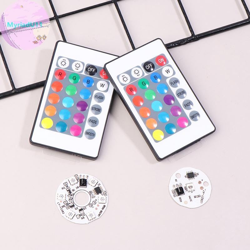 MyriadU DC5V แรงดันไฟฟ้าต่ํา LED RGB Light Board 16 สีสีสันGradientรอบโคมไฟรีโมทคอนโทรล USB DIY Nigh