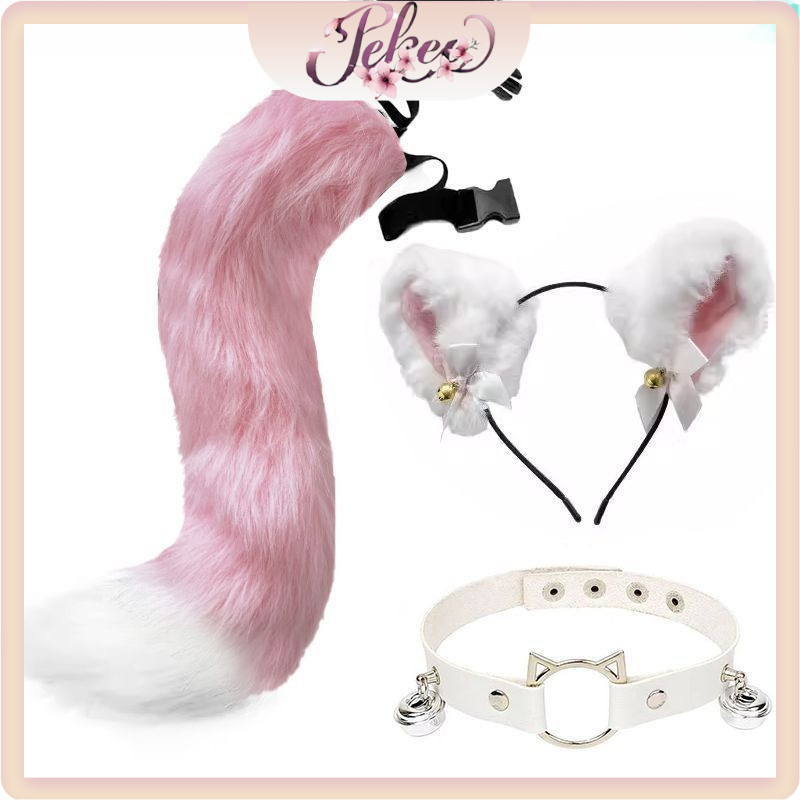 ✨ราคาพิเศษ✨CAT Plush EAR TAIL set, คอสเพลย์, อุปกรณ์ประกอบฉากนิทรรศการการ์ตูน, พร้อมสต็อก