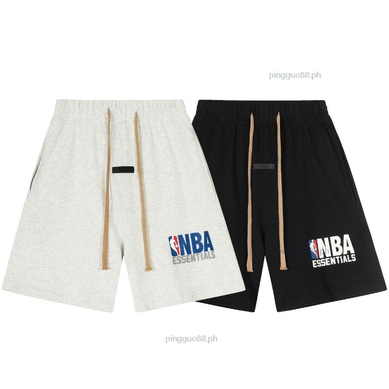 FOG ESSENTIALS กางเกงขาสั้นผูกเชือกมีลวดลายกาว สำหรับกางเกงหลวม Unisex