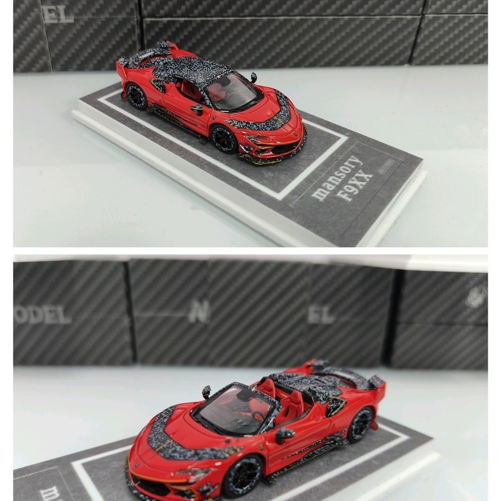 MJ 1: 64 Ferrari F9XX Convertible Version MANSORY MANSORY รุ่นดัดแปลงจําลองรถรุ่น
