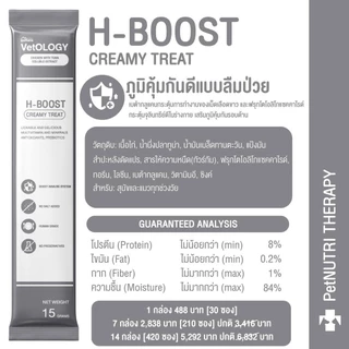 Petheria Vetology ขนมแมวเลียเพื่อสุขภาพ 7 วัน บูสต์ 7 ระบบ ขนาด 15g แบ่งขาย 1 ซอง