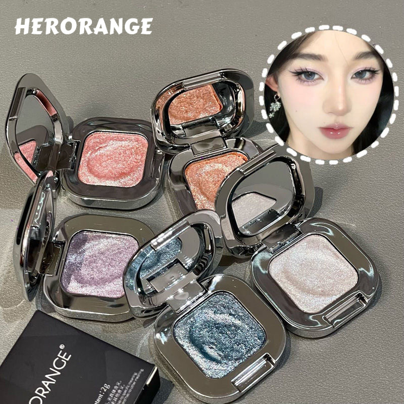 HERORANGE อายแชโดว์ แฟนตาซี ชมพู ฟ้า ไฮไลท์ อายแชโดว์ ขาวดำ แฟลช อเนกประสงค์ สดใส