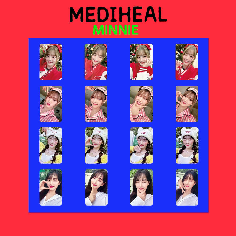 สินค้าคงคลังปัจจุบันGIDLE สาว Ginny MINNIE MINNIE Photocard เดี่ยว MEDIHEAL MINNIE นามสกุลการ์ดโฮมเม