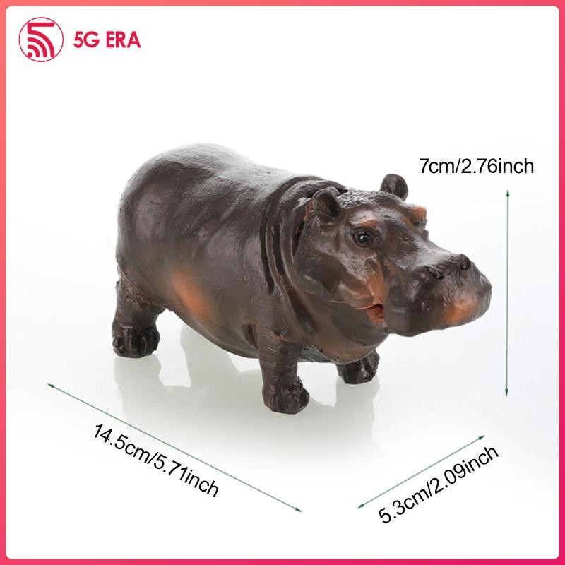 [Wishshopeezzzxh] Air Bubbler Hippo Fish Tank Bubbler ตกแต่งสําหรับ Hermit Crab Tank Aquarium 14.5cm