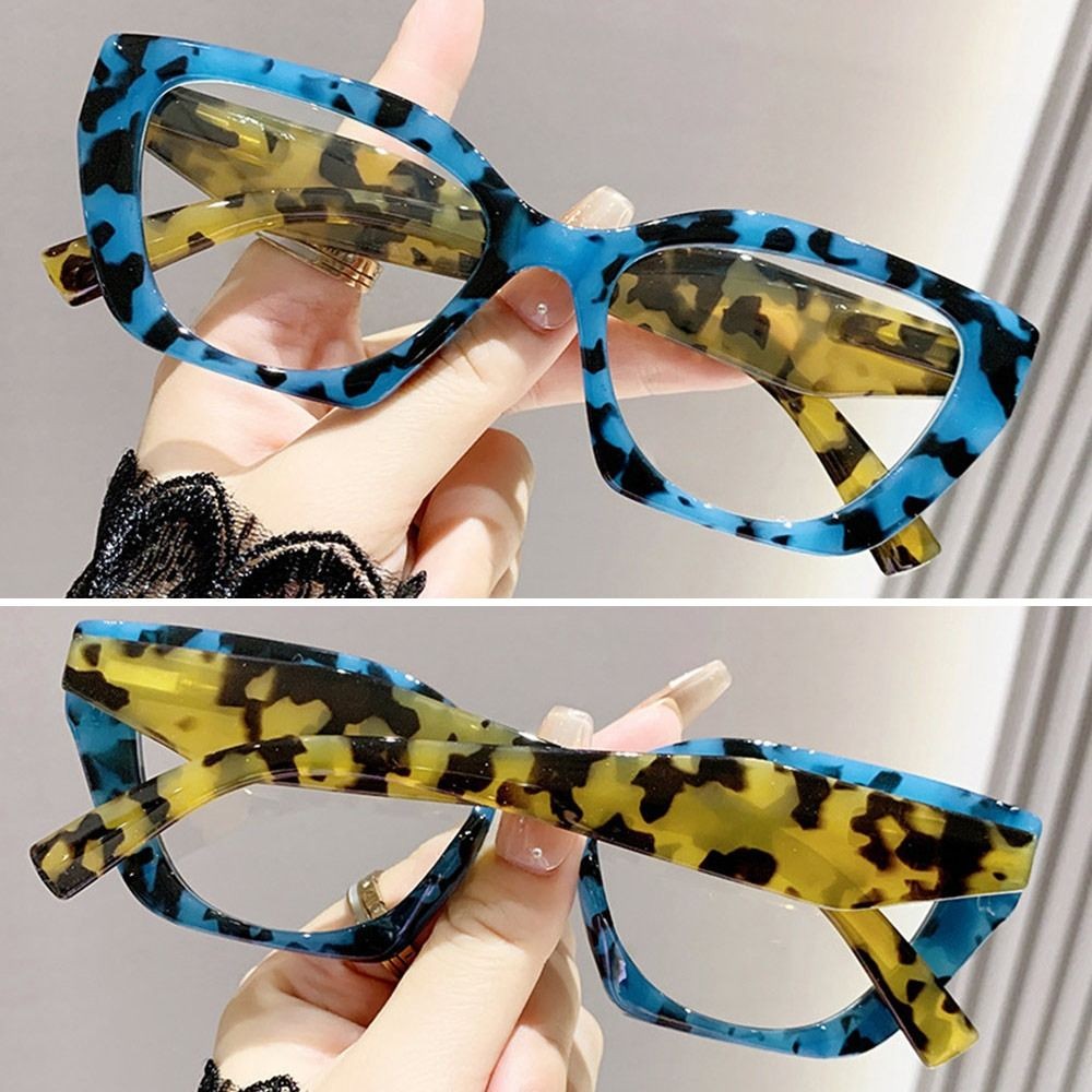 แว่นตาอ่านหนังสือ ป้องกันแสงสีฟ้า สไตล์วินเทจ พกพาสะดวก สำหรับคนสายตายาว - รูปที่ 4