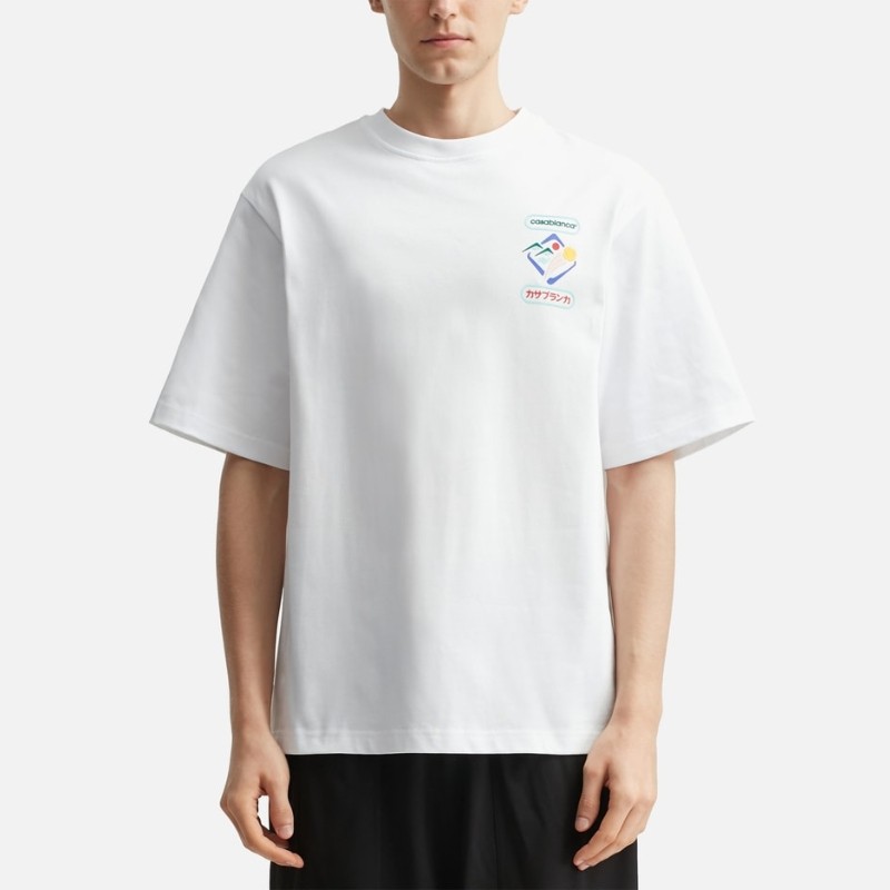 เสื้อยืดCasablanca Montagne Sportif แขนสั้น