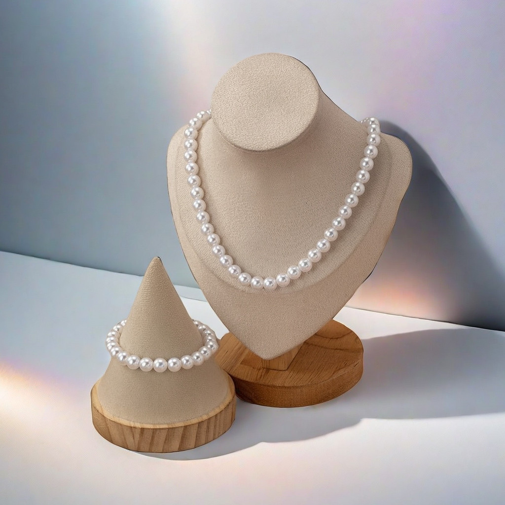 ชุด Ngàc Trai 3 M - Qu Tng สร้อยคอสร้อยข้อมือต่างหูปรับได้