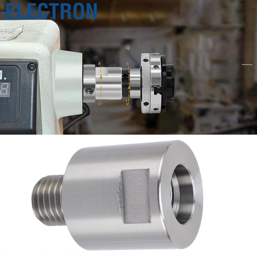 Electron เครื่องกลึง Electron000-th Adapter 45 Steel 1in 8tpi Male Thread 12TPI Woodworking Chuck Ch