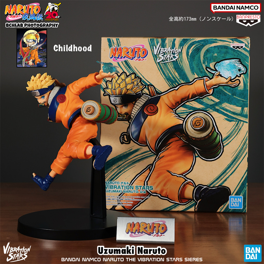 Bandai Naruto VIBRATION STARS Childhood Scroll Naruto Figure Model
