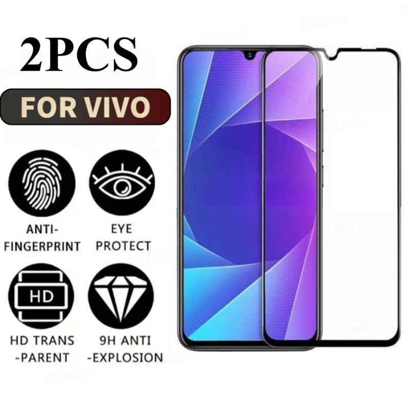 2PCS Anti Spy ความเป็นส่วนตัวกระจกนิรภัยสําหรับ Vivo V2139 V2135 V2134 V2133A V2129 V2127 V2124 V21A