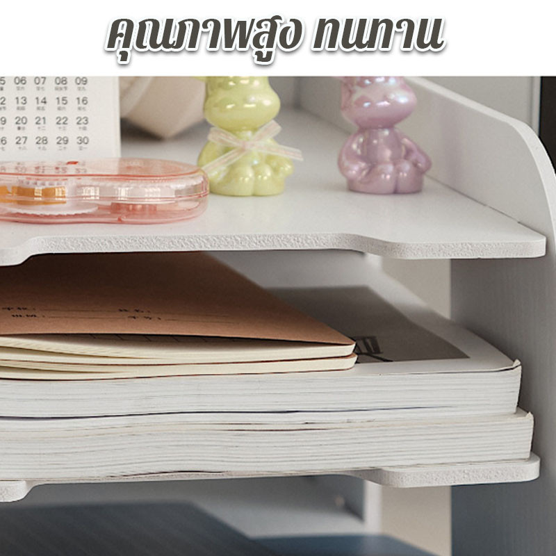 ชั้นวางเอกสาร 4/5 ชั้น ชั้นวางกระดาษ ถาดใส่เอกสาร สามารถใส่แฟ้ม A4 ได้ คุณภาพสูง ทนทานมาก - รูปที่ 3