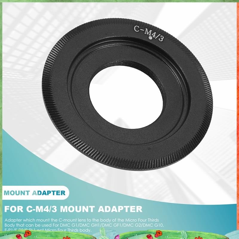 เลนส์ C - เมาท์ - Micro Four Thirds (Olympus,สําหรับ Panasonic) รองรับตัวกล้อง Lens Mount Adapter C 