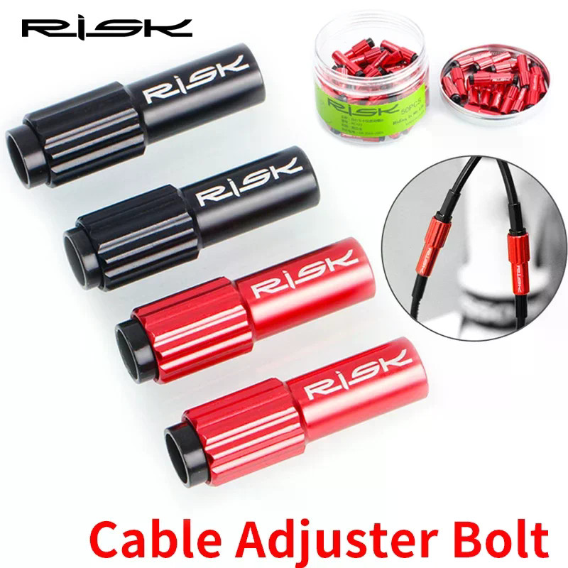RISK CNC สกรูปรับและเปลี่ยนเกียร์สำหรับจักรยานภูเขาแบบถนน พร้อมอะแดปเตอร์เบรก
