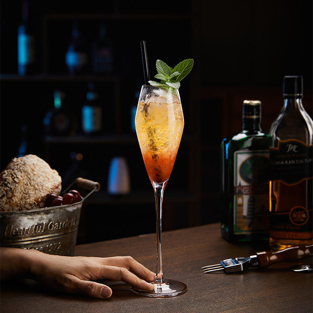 แก้วไวน์ แก้วทรงสูง แก้วแชมเปญ แก้วเครื่องดื่ม ไวน์คริสตัล สำหรับงานปาร์ตี้ สไตล์นอร์ดิก ความสง่างาม เนื้อคริสตัล - รูปที่ 3