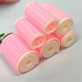 ลูกกลิ้งผมแบบมีกาวในตัว Heatless Hair Curlers Air Bangs Curling Roller ผู้หญิง Lazy Curler
