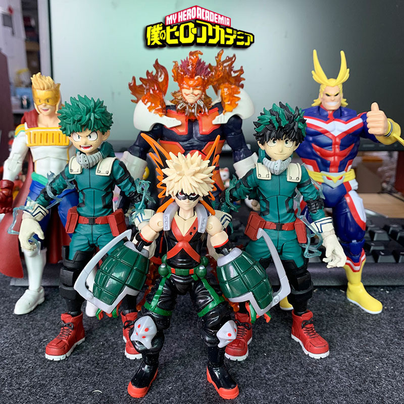 ของแท้ McFarlane My Hero Academia Izuku Midoriya Bakugou Katsuki All McTe Andrews Figure