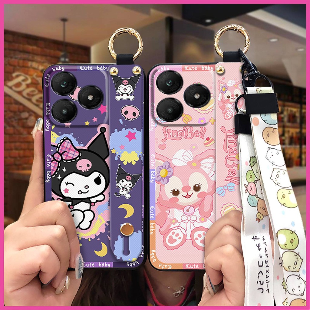 การ์ตูนกันกระแทกเคสโทรศัพท์สําหรับ Wiko T20 ผู้ถือโทรศัพท์ Kickstand ป้องกันฝุ่นป้องกันน่ารักสายรัดข้อมือ Anti-knock ปกหลังซิลิโคนกันน้ํา Lanyard Dirt-proof อะนิเมะทนทาน