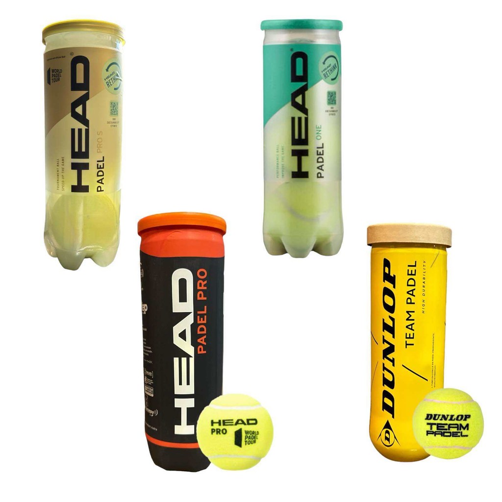 Padel Ball Head Dunlop บรรจุ3 ลูก ลูกพาเดล เทนนิส Tennis ของแท้ พร้อมส่ง