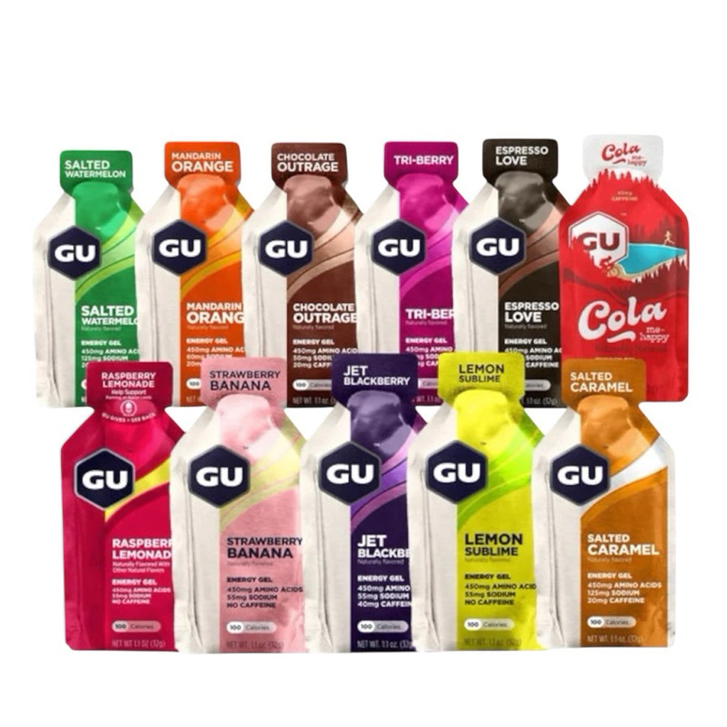 GU ORIGINAL ENERGY GEL อาหารเสริม ENERGY, เจลอิเล็กโทรไลต์ทันที Running Trail ขี่จักรยานฟุตบอลกีฬา G