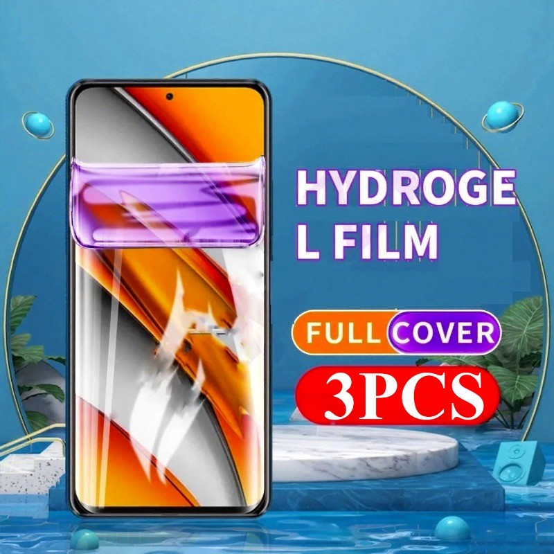 3 ชิ้นคลุมทั้งหมด Anti Blue Light Hydrogel ฟิล์มสําหรับ Vivo T4R T4x T4 Ultra Lite 5G Ultra HD ป้องก