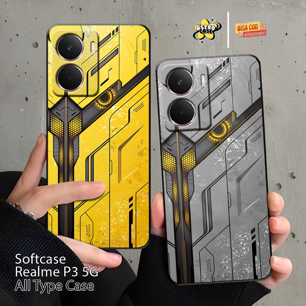 HP Realme P3 5G ใหม่พรีเมี่ยมหรูหราพิมพ์กรณี - Realme C71 Geming Motif Softcase/Realme C75/Realme 14