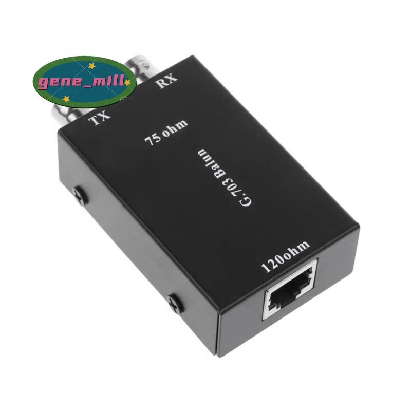 2.048Mbps G703 Coaxial BNC to RJ45 Transmitter E1 Converter Balance to Unbalance 75 Ohm to 120 Ohm I