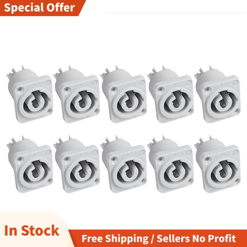 10PCS Powercon Connector 3 Pins 20A 250V Power ลําโพงแผงซ็อกเก็ตหญิงสําหรับ LED หน้าจอเวทีแสง