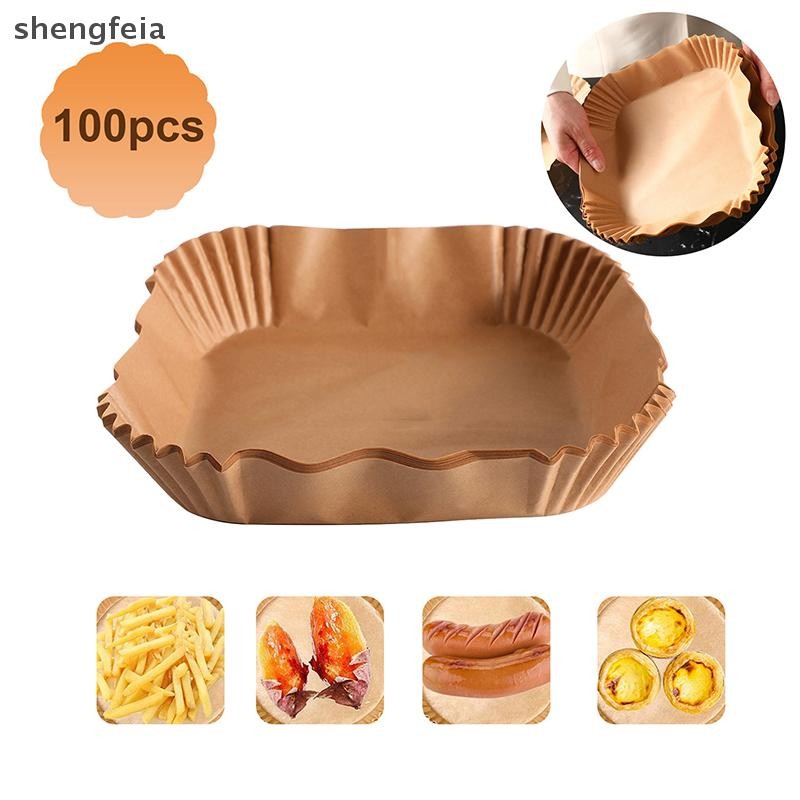 [SFI] Air Fryer Paper Square Disposable Air Fryer Baking Paper Non-Stick Parchment Paper For Oil Fre