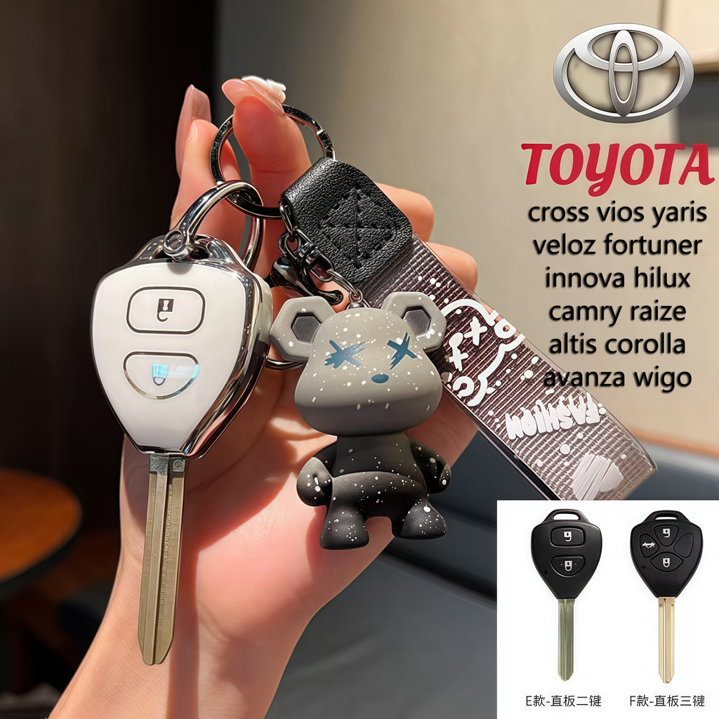 เคสกุญแจรีโมทรถยนต์ สําหรับ Toyota 2 3 ปุ่ม Vios Yaris Commuter Vigo Innova Fortuner Altis Camry ราคา ถูกที่สุด ดีลบีเคเค