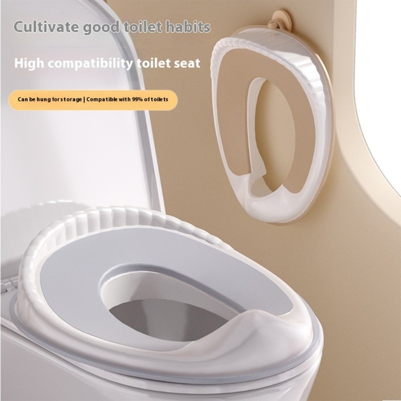 WIT ทําความสะอาดง่ายเด็กวัยหัดเดินที่นั่งชักโครกใส่สบายลื่นด้านล่าง Splash Proof กระโถนที่นั่งสําหรั