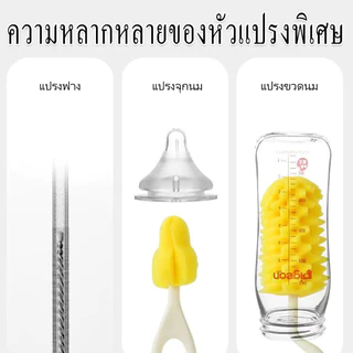 3in1[มีใบเซอร์ปลอดสารก่อมะเร็ง]ซื้อ1ได้3 Saker เซ็ตแปรงฟองน้ำขวด+จุก+หลอด คุณภาพเหนือกว่าดีกว่า