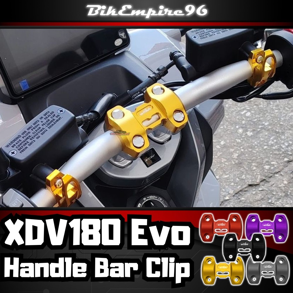 XDV180 Evo รถจักรยานยนต์จับบาร์คลิปบาร์ CLAMP Pivoting Fit ดัดแปลงรถจักรยานยนต์ Handlebar Clamp Keew