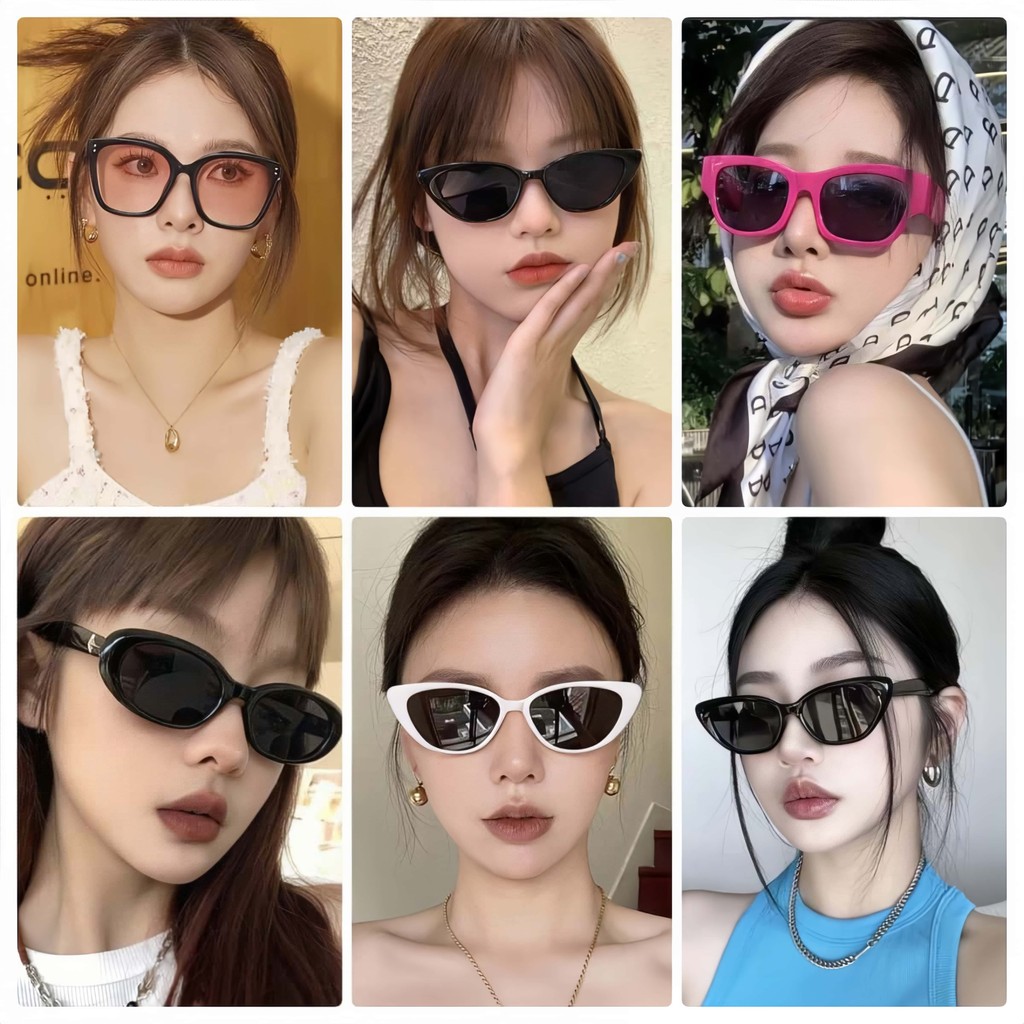 Hot.Bikini แว่นกันแดดแฟชั่น แว่นตากันแดด ตาแมว ป้องกันรังสียูวี 400 แฟชั่นฤดูร้อน สําหรับผู้หญิง น่ารัก หลากสี