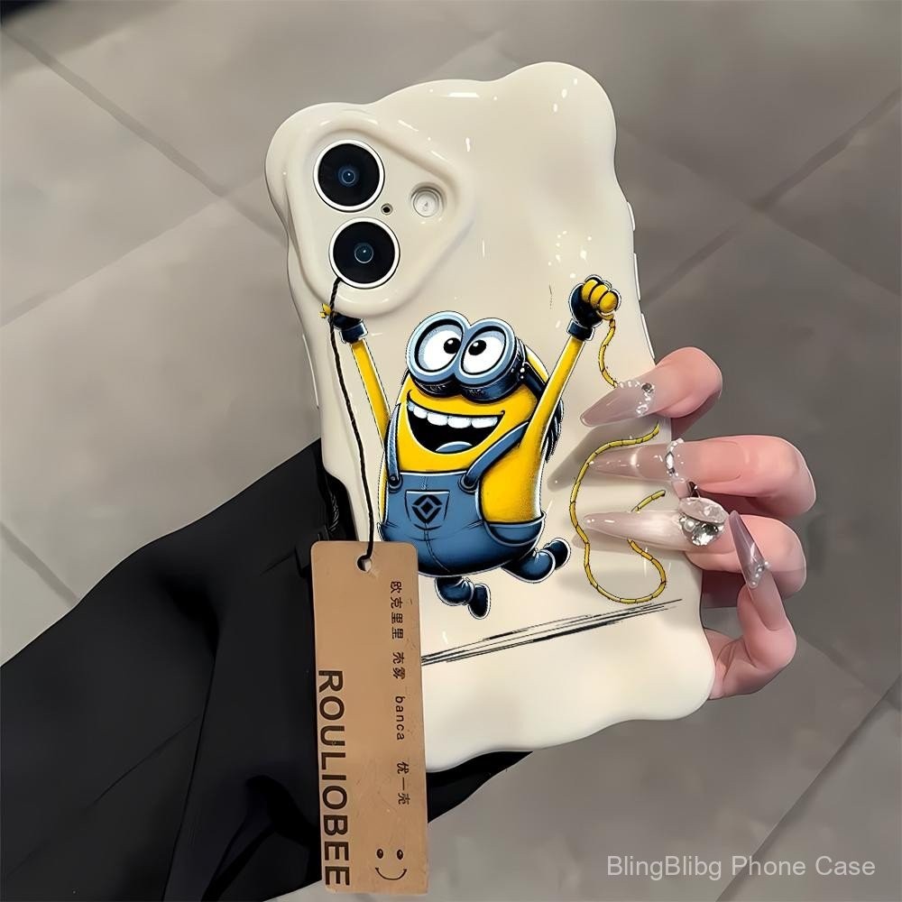 สําหรับ iPhone 15 13 16 14 12 11 16PRO 12PRO 12PROMAX 16PROMAX 13PROMAX 16PLUS 14PLUS กระโดด Minion 