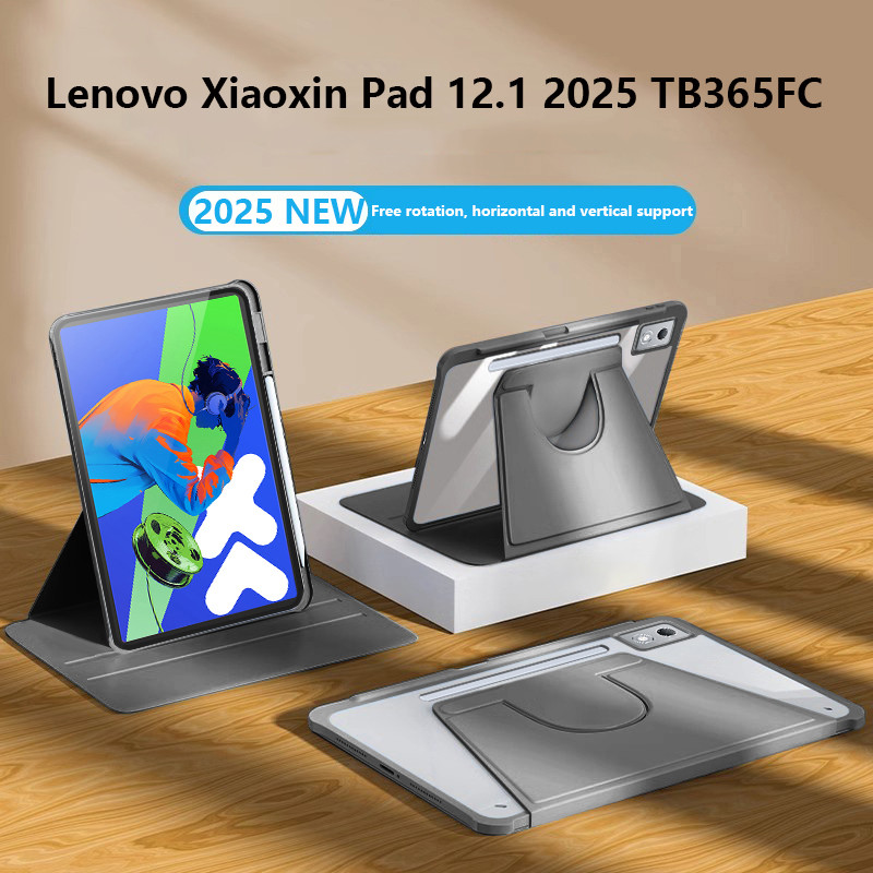 360 ° การหมุนอะคริลิคสําหรับ Lenovo Xiaoxin Pad 12.1 2025 TB365FC Idea Tab Pro 12.7 GT 11.1 Tab 11 P