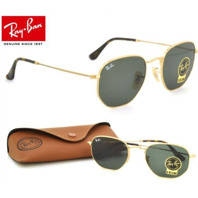 2025 ใหม่ [พร้อมกล่อง] Rayban Italy Pilot Glasses Wayfarer Ferrari Ray/Ban Luxottica Glass RB3548 00