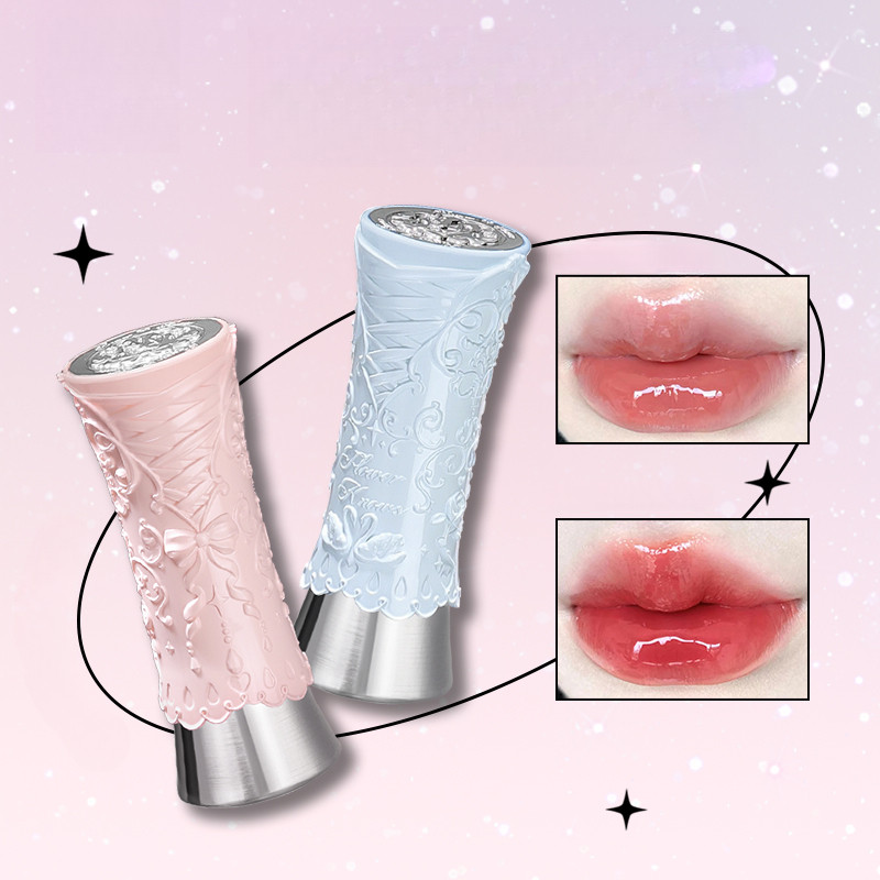 Flower Knows Lipstick Swan Ballet Series Film-Forming Mirror Surface Solid Lip Glaze Fast Film-Forming Non-Sticky Lipstick